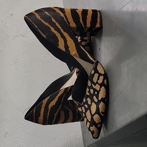 1. State Zebra and Cheetah Print Pump